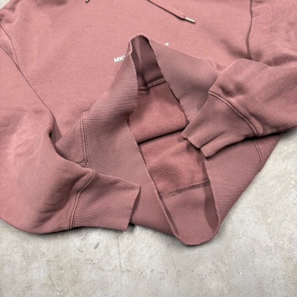 Mki Miyuki Zoku Hoodie Spellout Graphic Pullover Red Oversized XS - Picture 6 of 7